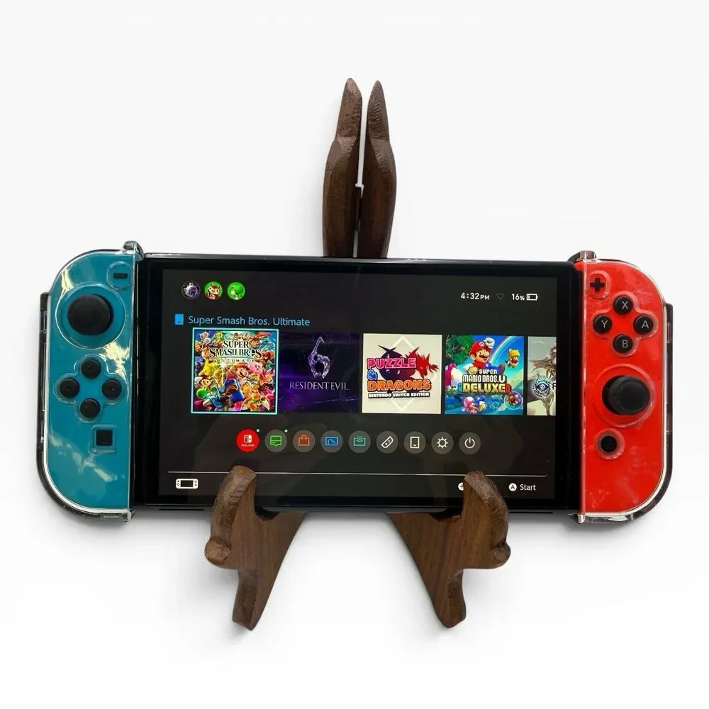Nintendo - Switch OLED Handheld Console - 64GB Model:HEG-001 128GB Card, Charger